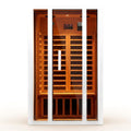 Home Infrared Sauna Built for Daily Wellness, 6 Carbon Heaters, Hemlock Wood, Low EMF Design
