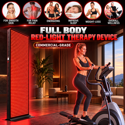 EXESAS 800 LED, 4000W Dual-Chip, Red Light Therapy Device for Full Body, 6-Wavelengths Infrared LED Panel for Skin, Weight, Pain, Wellness