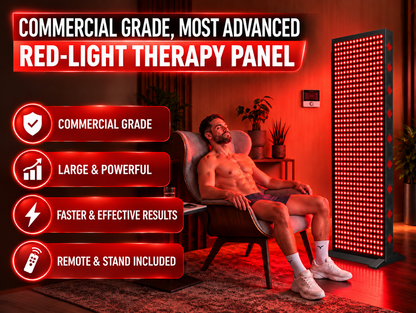 EXESAS 1008 LED, 5040W Dual-Chip, Red Light Therapy Device for Full Body, 6-Wavelengths Infrared LED Panel for Skin, Weight, Pain, Wellness